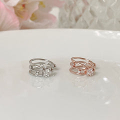 Flower Double Ear Cuff (2 Colors)