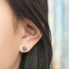 グリッター ドーム シルバーコーティング ピアッシング (4Color) - 4MiLi (フォーミリ)