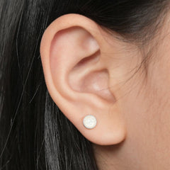 グリッター ドーム シルバーコーティング ピアッシング (4Color) - 4MiLi (フォーミリ)