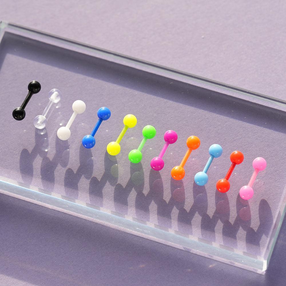 カラー アクリル ピアッシング (11Color) 金属アレルギー対応 - 4MiLi (フォーミリ)