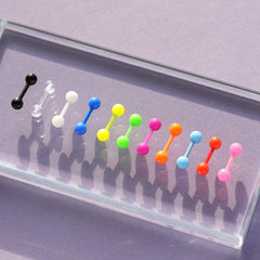 カラー アクリル ピアッシング (11Color) 金属アレルギー対応 - 4MiLi (フォーミリ)