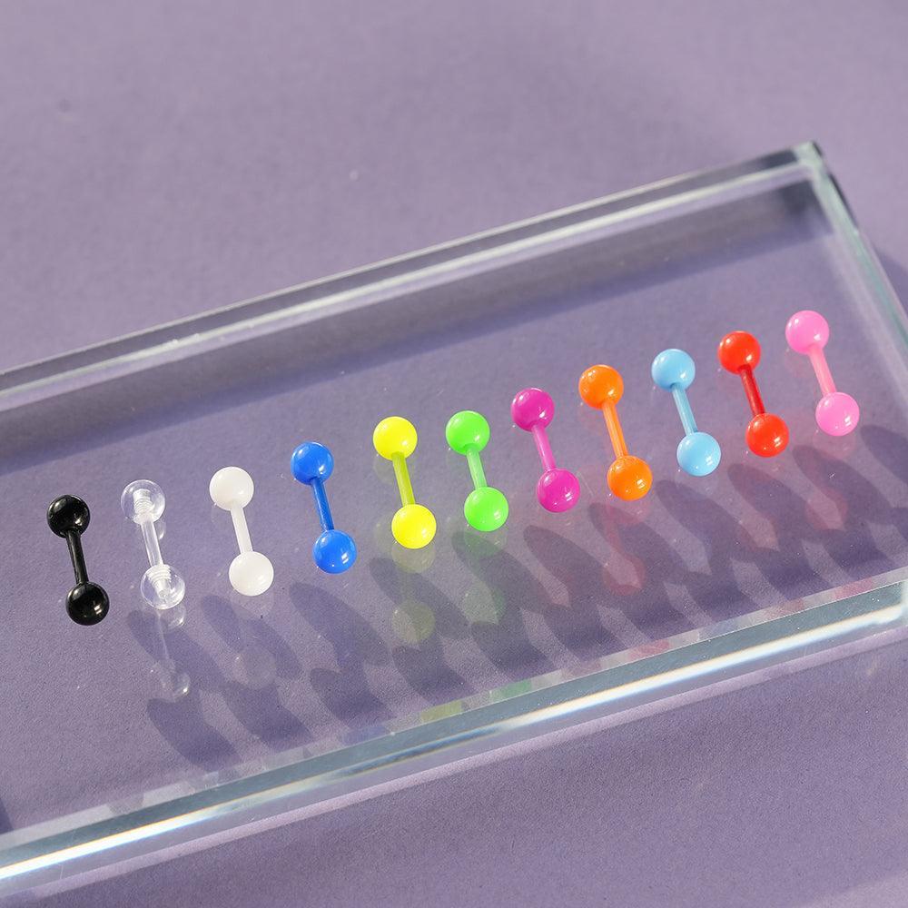 カラー アクリル ピアッシング (11Color) 金属アレルギー対応 - 4MiLi (フォーミリ)