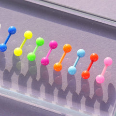 カラー アクリル ピアッシング (11Color) 金属アレルギー対応 - 4MiLi (フォーミリ)