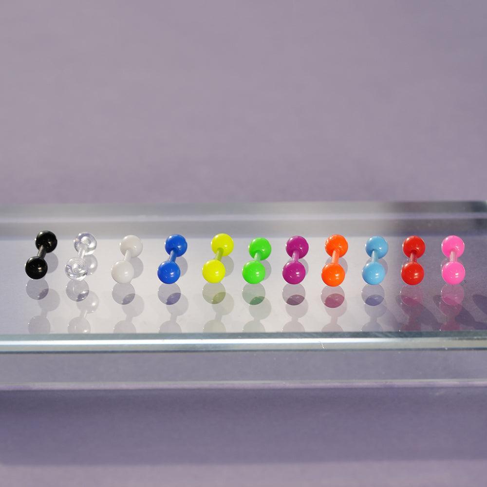 カラー アクリル ピアッシング (11Color) 金属アレルギー対応 - 4MiLi (フォーミリ)