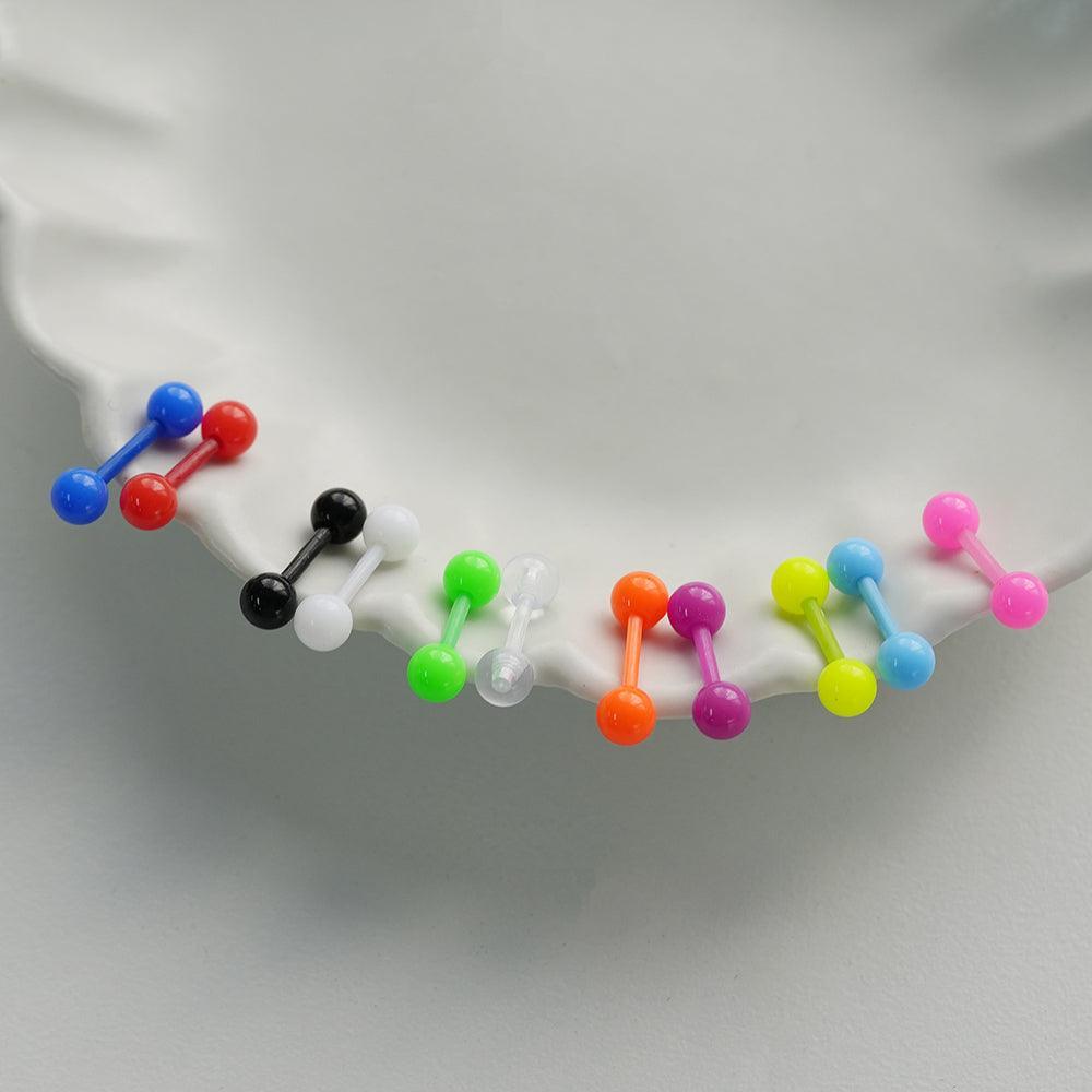 カラー アクリル ピアッシング (11Color) 金属アレルギー対応 - 4MiLi (フォーミリ)