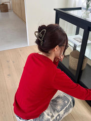 Leopard print hair clips (4 types)