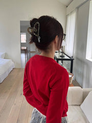 Leopard print hair clips (4 types)