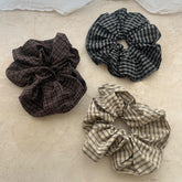 Vintage Check Big Scrunchie (3Colors)
