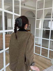 Vintage Check Big Scrunchie (3Colors)