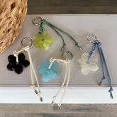 バンピー フラワー タイ キーリング (4color) キーホルダー キーケース 韓国