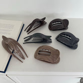 Leopard print hair clips (4 types)