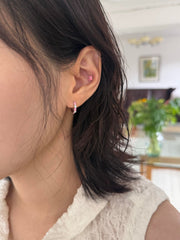 エポ ポップカラー キュービック リングピアス(5Color) 18G サージカルステンレスポスト