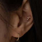 14k cubic labret piercing (5 types)