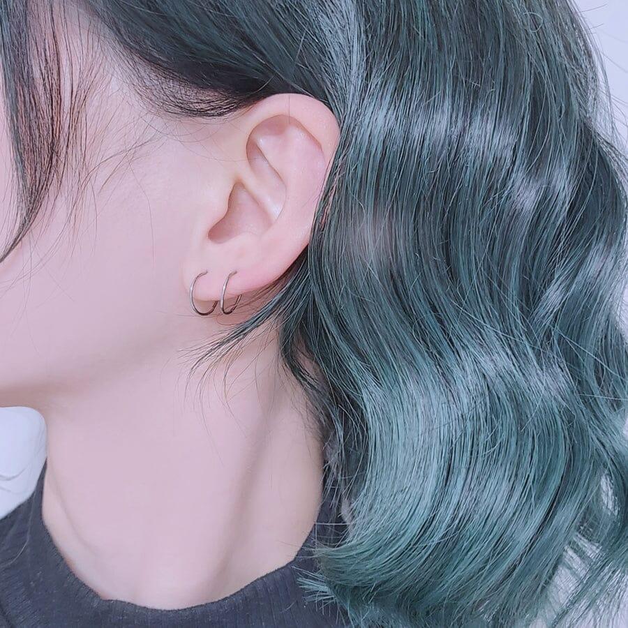 0.8mmサージカルスリットリングピアス Piercing from lizzy