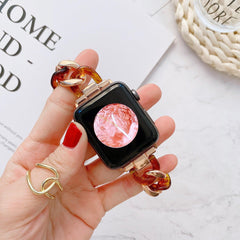 【12色】 樹脂 ステッチ デニム チェーン メタル バンド applewatch apple watch バンド givgiv