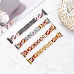 【12色】 樹脂 ステッチ デニム チェーン メタル バンド applewatch apple watch バンド givgiv