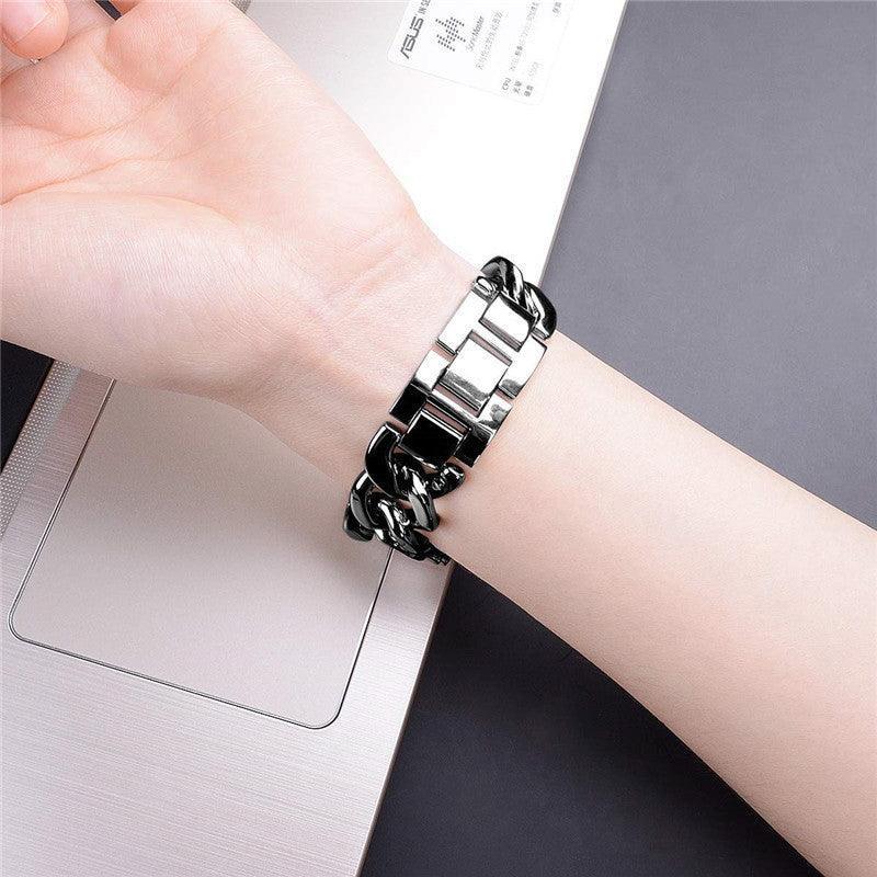 【4色】キュービック デニム チェーン メタル バンド applewatch apple watch バンド givgiv