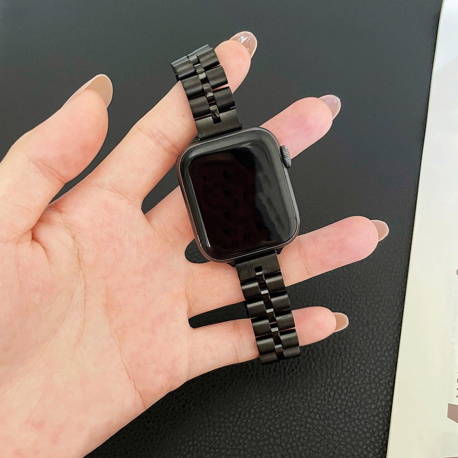 【4色】メタル 3ビーズ スリム チェーンバンド applewatch# apple watch バンド givgiv