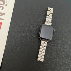 【4色】メタル 3ビーズ スリム チェーンバンド applewatch# apple watch バンド givgiv 38mm/40mm/41mm用 01シルバー