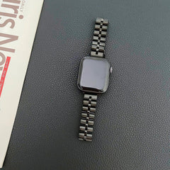 【4色】メタル 3ビーズ スリム チェーンバンド applewatch# apple watch バンド givgiv 38mm/40mm/41mm用 02ブラック