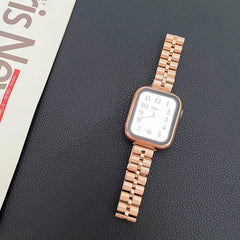 【4色】メタル 3ビーズ スリム チェーンバンド applewatch# apple watch バンド givgiv 38mm/40mm/41mm用 03ローズゴールド