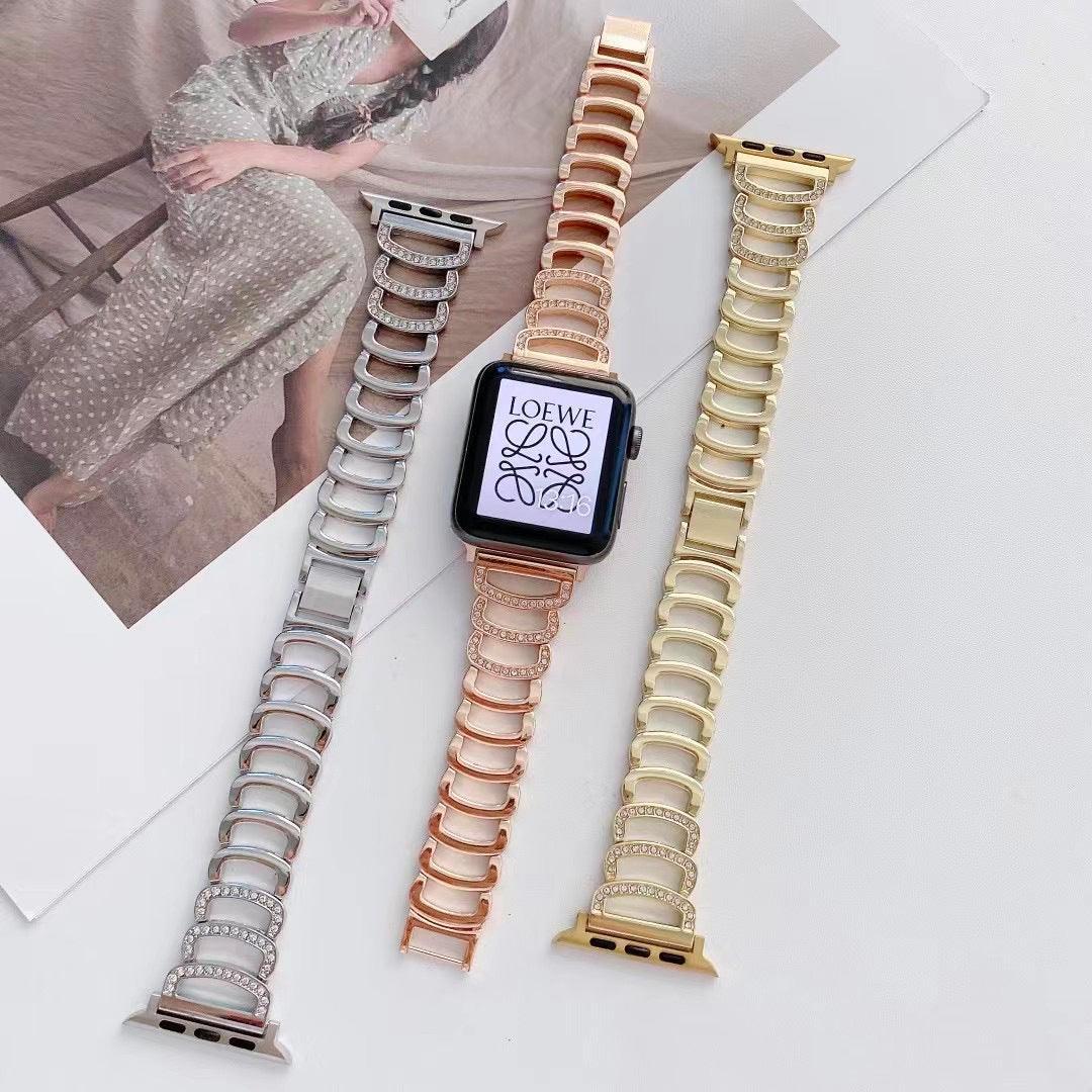 【4色】メタル キュービック Cチェーンバンド applewatch# apple watch バンド givgiv