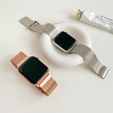 【4色】ライン パターンメタル ループバンド apple watch バンド givgiv