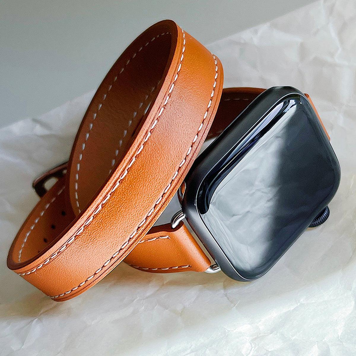 【5色】アトラージュ 本革 ダブルツアー バンド applewatch7 対応 apple watch バンド givgiv