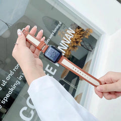 【5色】キャンバス 本革 アップルウォッチ バンド applewatch7 対応 apple watch バンド givgiv