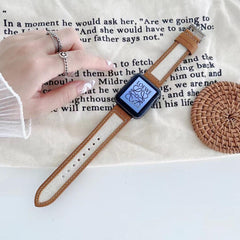 【5色】キャンバス 本革 アップルウォッチ バンド applewatch7 対応 apple watch バンド givgiv 38mm/40mm/41mm用 04ブラウン