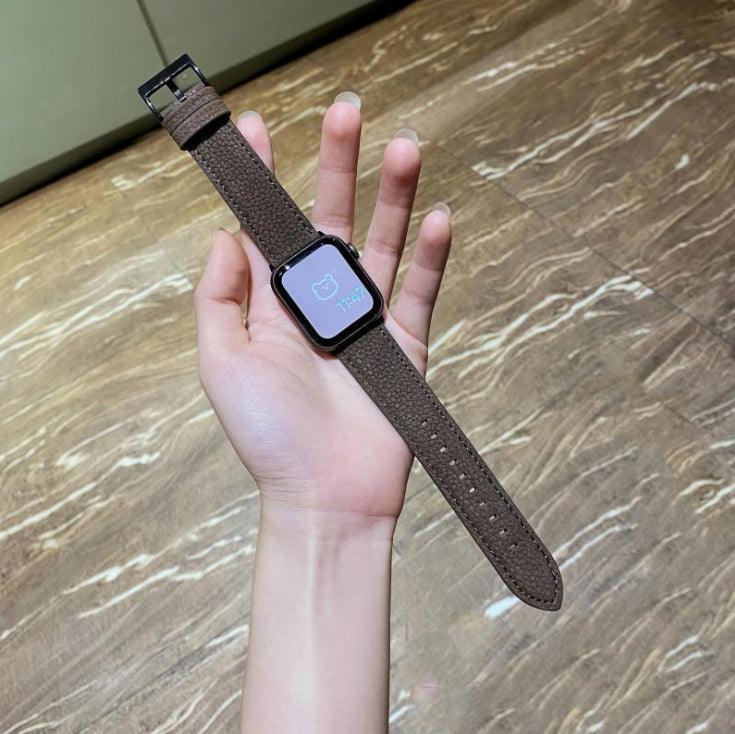 【5色】ライチグレイン 本革 バンド apple watch バンド givgiv