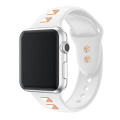 【5色】スクエア リベット シリコンバンド apple watch バンド givgiv 01ホワイト (バンドのみ) 38mm/40mm/41mm用