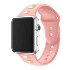 【5色】スクエア リベット シリコンバンド apple watch バンド givgiv 05ピンク (バンドのみ) 38mm/40mm/41mm用