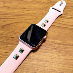 【5色】スクエア リベット シリコンバンド apple watch バンド givgiv