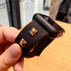 【5色】スクエア リベット シリコンバンド apple watch バンド givgiv