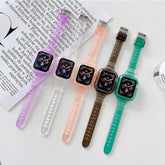 【5色】 スリム クリアー バンド Applewatch専用 apple watch バンド givgiv