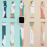 【6色】アート ドローイング シリコンバンド apple watch バンド givgiv