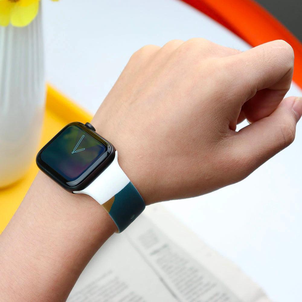 【6色】アート ドローイング シリコンバンド apple watch バンド givgiv