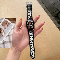 【6色】モーダン パターン 本革 アップルウォッチ バンド apple watch バンド givgiv 38mm/40mm/41mm用 02牛パターン