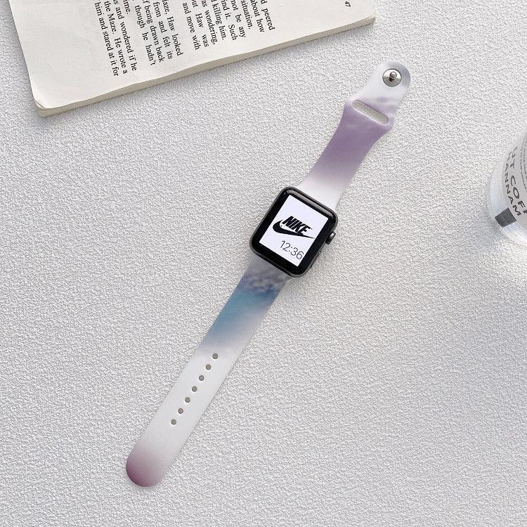 【6色】ペイントウォーターカラー シリコンバンド applewatch apple watch バンド givgiv #04 (バンドのみ) 38mm/40mm/41mm用