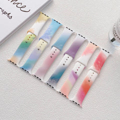 【6色】ペイントウォーターカラー シリコンバンド applewatch apple watch バンド givgiv