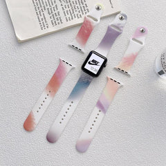 【6色】ペイントウォーターカラー シリコンバンド applewatch apple watch バンド givgiv