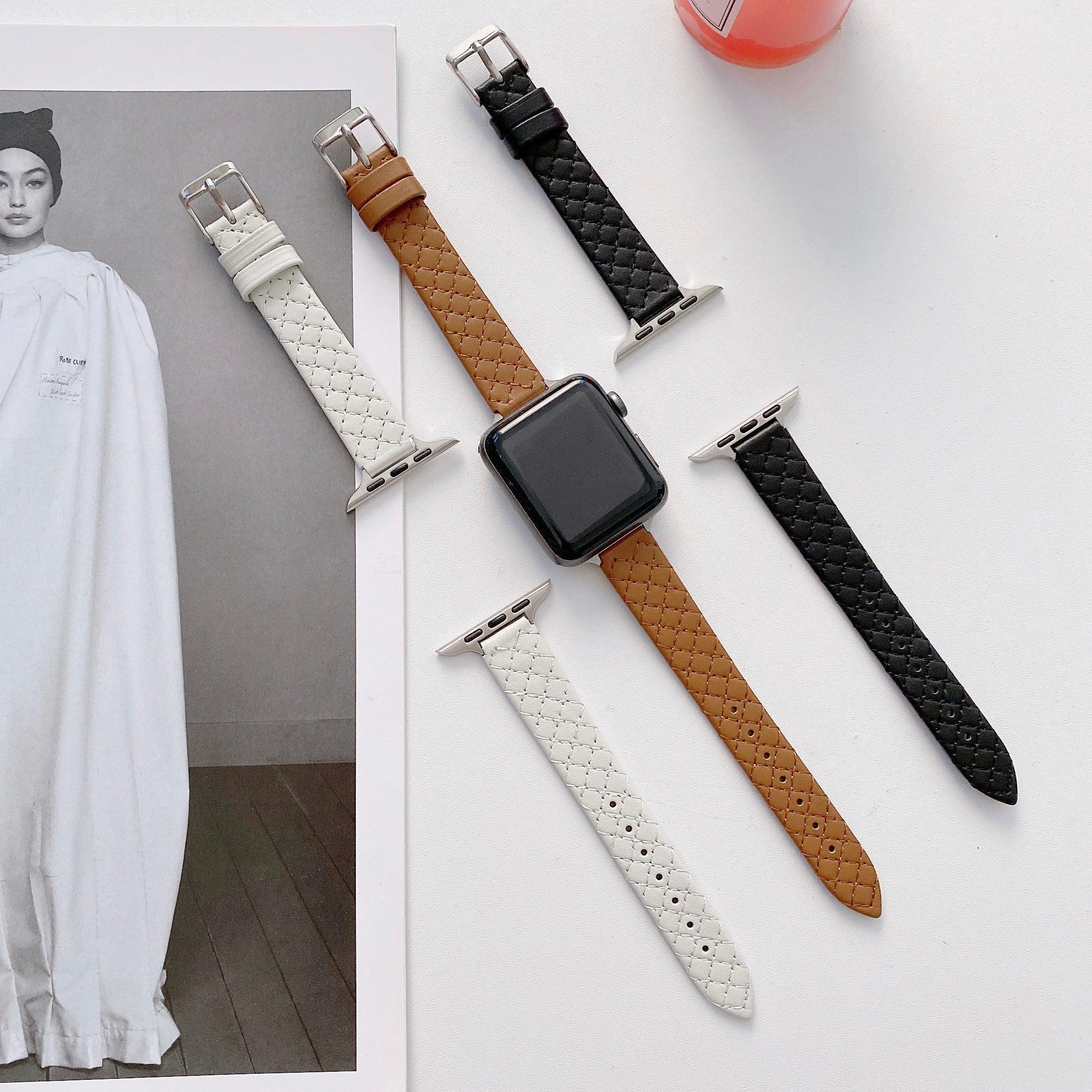 【6色】スリム スクエア 本革 applewatchバンド apple watch バンド givgiv