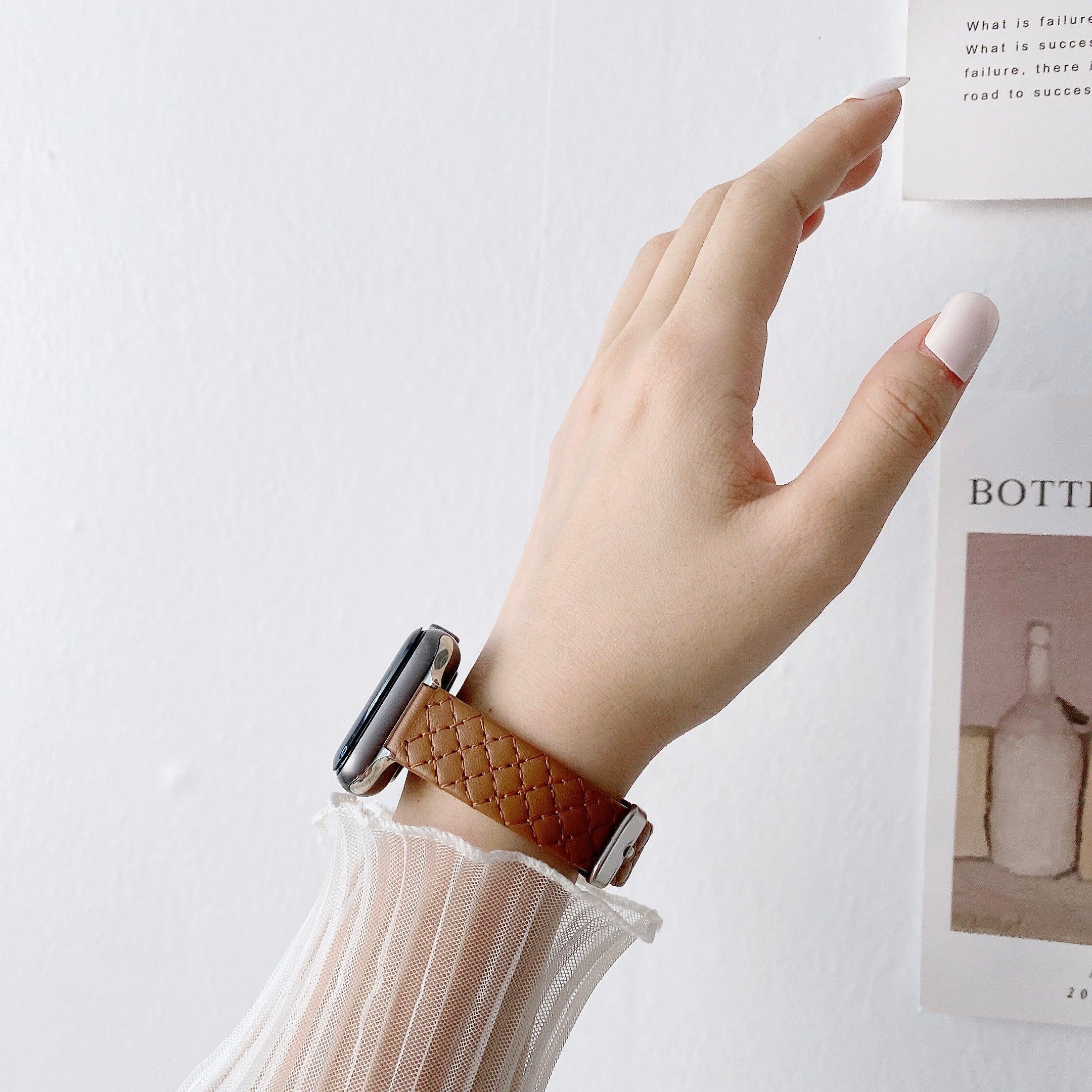 【6色】スリム スクエア 本革 applewatchバンド apple watch バンド givgiv