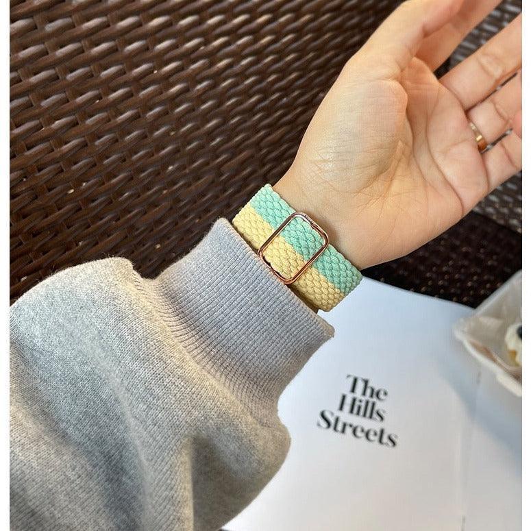 【6色】ツートン ストラップ ループ アップルウォッチバンド apple watch バンド givgiv