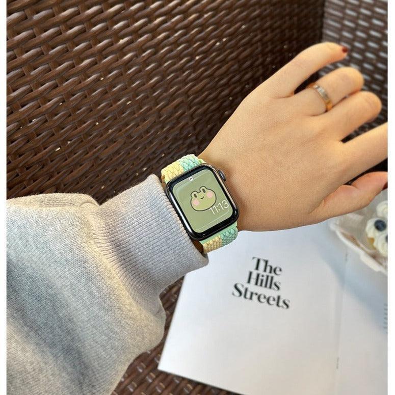 【6色】ツートン ストラップ ループ アップルウォッチバンド apple watch バンド givgiv