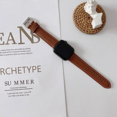 【7色】カーフスキン 本革 applewatchバンド apple watch バンド givgiv 38mm/40mm/41mm用 04ブラウン