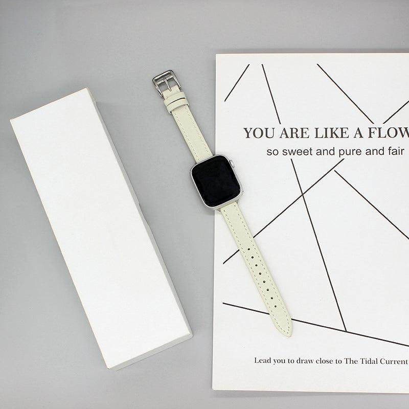 【8色】ステッチ アトラージュ 本革 バンド applewatch apple watch バンド givgiv 38mm/40mm/41mm用 02ホワイト