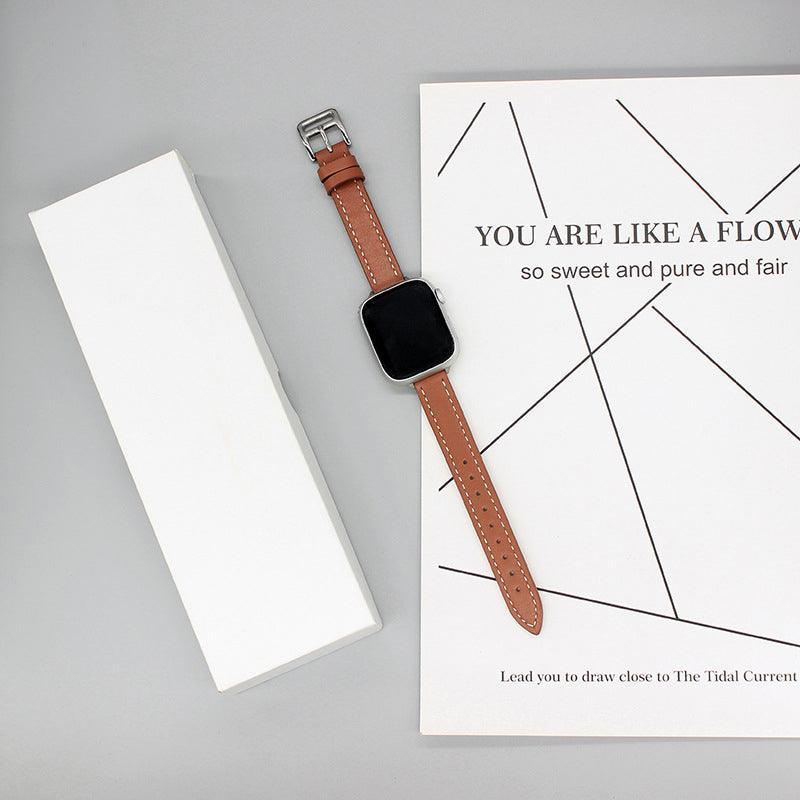 【8色】ステッチ アトラージュ 本革 バンド applewatch apple watch バンド givgiv 38mm/40mm/41mm用 03ブラウン