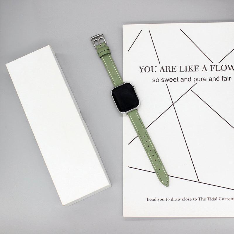 【8色】ステッチ アトラージュ 本革 バンド applewatch apple watch バンド givgiv 38mm/40mm/41mm用 06グリーン